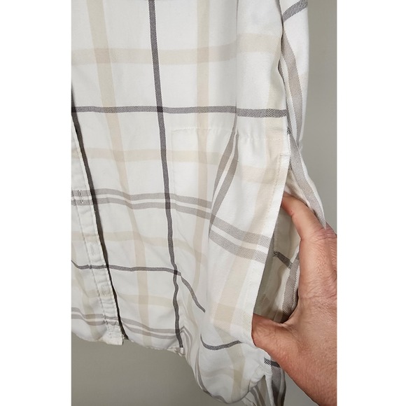 Jachs Girlfriend New York Plaid Long Sleeve Button Down Shirt Womens Size L - Picture 3 of 8